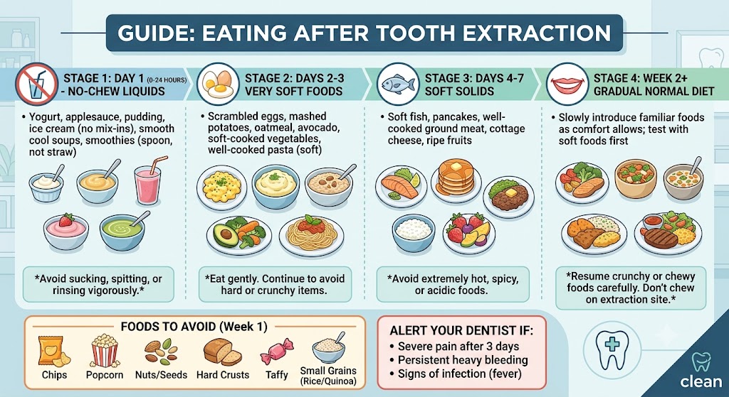 When Can I Eat Solid Food After Tooth Extraction?