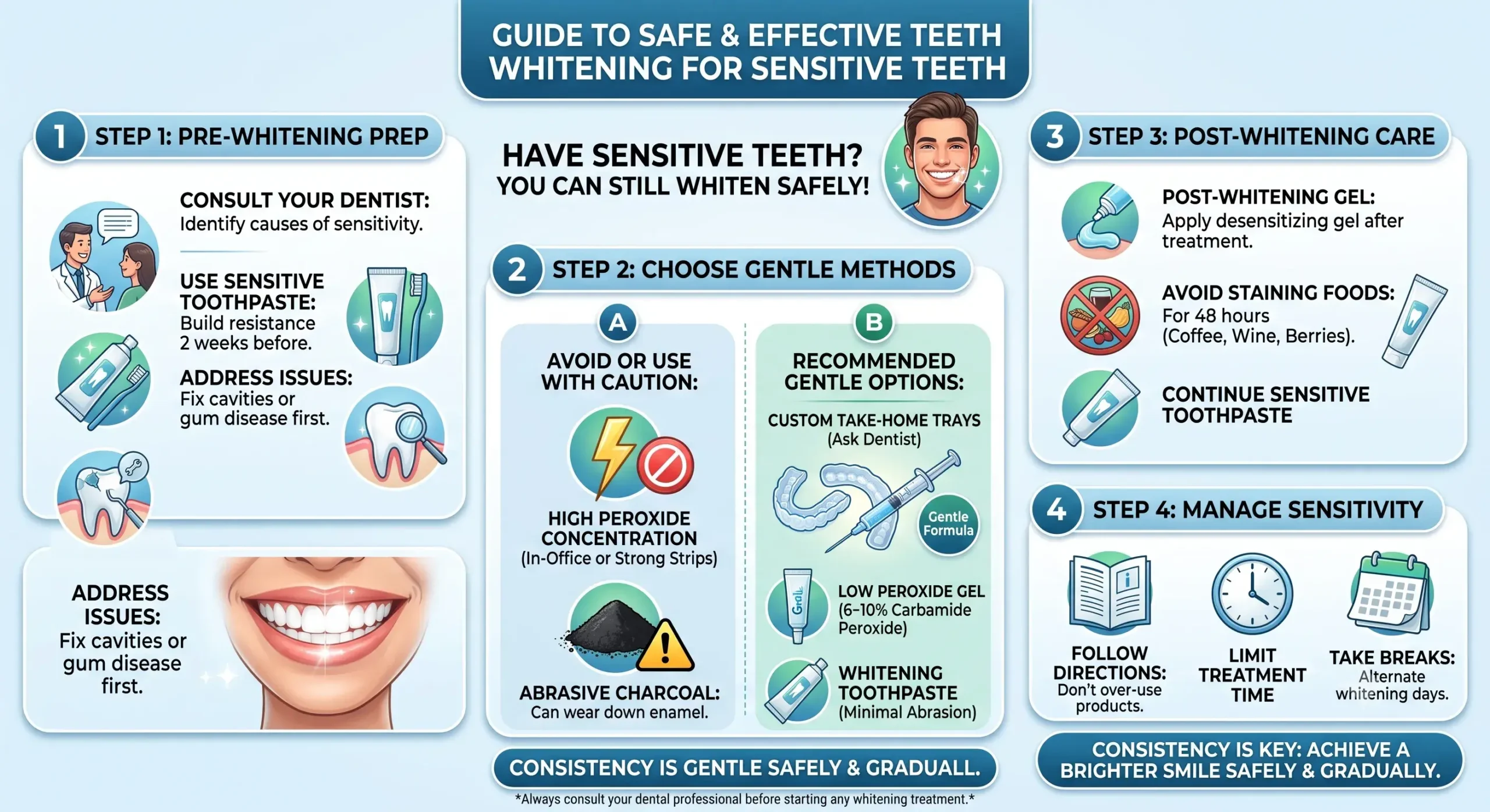Teeth Whitening for Sensitive Teeth