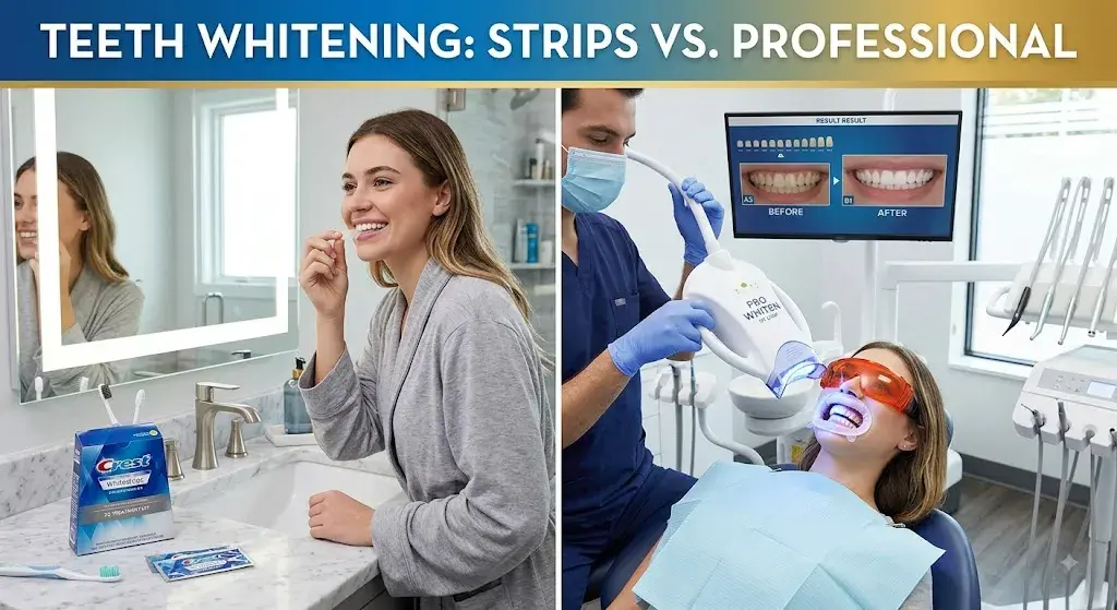 Teeth Whitening Strips vs. Professional Whitening: What Actually Works?