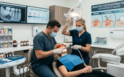 Infected tooth extraction
